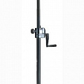 K&M 21339-000-55 спикерная стойка для акустических систем без основания с замком-ручкой, длина 935-1520 мм, цвет черный