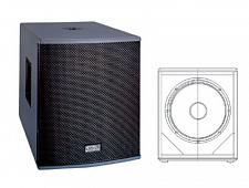 Soundking K118SB сабвуфер 600W, 4 Ohm, 18'', 100 / 132 dB, 37-125 Hz, окрашенные, черные