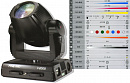 FineArt V-2008 (Wash) вращающаяся голова, 14 каналов DMX, система смешения цветов CMY