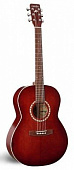 A&L 32983 акустическая гитара, цвет бордовый, с кейсом