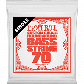 Ernie Ball 1670 Nickel Wound .070 струна одиночная для бас-гитары