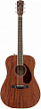 Fender PM-1 Dreadnought All Mahogany with Case, Natural OV акустическая гитара, цвет натуральный, кейс в комплекте