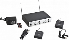 Peavey PV 16DR GTR/BL радиосистема UHF-диапазона с двумя ресиверами, микрофон-петличка и гитарный кабель в комплекте