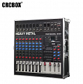 CRCBox CB-380 аналоговый активный микшер, 8 каналов, 2 x 1200 Вт, USB, процессор эффектов