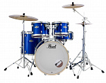 Pearl EXX725/ C717  ударная установка из 5-ти барабанов, цвет синий + стойки, тарелки и педаль