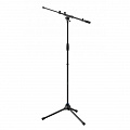 Roxtone PMS120 Black микрофонная стойка, "журавль" 100-169см, с телескопической стрелой 45-81см, Вес: 2,4кг., Цвет: Матовый черный