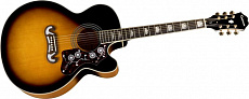 Epiphone EJ-200CE Vintage Sunburst GLD электроакустическая гитара