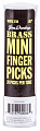 Dunlop Brass Fingerpick Mini 371R013 20Pack  когти, толщина 0.13 мм, 20 шт.