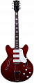 Vox BOBCAT S66 полуакустическая электрогитара, цвет красный