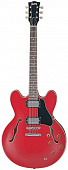 Burny RSA65 CR  электрогитара концепт Gibson® ES®-335 с кейсом, цвет вишнёвый