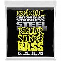 Ernie Ball 2842 Stainless Steel Slinky Regular 50-105 струны для бас-гитары