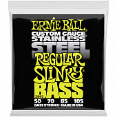 Ernie Ball 2842 Stainless Steel Slinky Regular 50-105 струны для бас-гитары