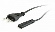 Wize CAC10-EU-C7-1.8M кабель сетевой , 1.8 м, Евровилка 2 pin - C7, 10 А, черный, пакет