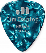 Dunlop Celluloid Turquoise Pearloid Heavy 483P11HV 12Pack  медиаторы, жесткие, 12 шт.
