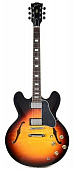 Gibson 2018 Memphis ES-335 Figured Antique Sunset Burst электрогитара полуакустическая с кейсом, цвет санберст