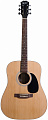 Rockdale SDN Dreadnought акустическая гитара, дредноут, цвет натуральный