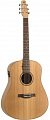 Seagull Natural Elements Cherry T35 SG + Case электроакустическая гитара Dreadnought с кейсом, цвет натуральный