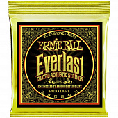 Ernie Ball 2560 Everlast Coated 80/20 Bronze Extra Light 10-50 струны для акустической гитары