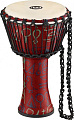 Meinl PADJ1-S-G  Travel series джембе 8" х 16", цвет красный с египетскими иероглифами