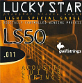 GalliStrings LS50 Lucky Star Phosphor Bronze Light Spesial струны для акустической гитары, .011-.052
