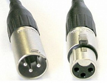AVCLINK Cable-950/1 Black кабель аудио XLR штекер - XLR гнездо, длиной 1м.  (C301, NC3MXX, NC3FXX)
