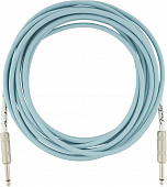 Fender 15' OR Inst Cable DBL инструментальный кабель, синий, 15'