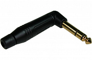 Amphenol ACPS-RB-AU кабельный разъем Jack 1/4", стерео, угловой, цвет черный