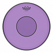 Remo P7-0314-CT-PU  14"Powerstroke 77  пластик 14" для барабана прозрачный, двойной, фиолетовый