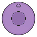 Remo P7-0314-CT-PU  14"Powerstroke 77  пластик 14" для барабана прозрачный, двойной, фиолетовый