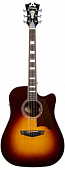 D'Angelico Premier Bowery VSB  электроакустическая гитара, цвет санберст