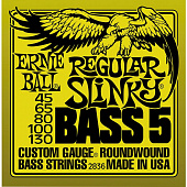 Ernie Ball 2836 струны для 5-струнной бас-гитары Regular Slinky, 45-130, nickel roundwound
