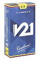 Vandoren V21 2.5 10-pack (CR8025)  трости для кларнета Bb №2.5, 10 шт.