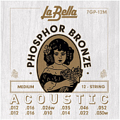 La Bella 7GP-12M струны для 12 струнной акустической гитары