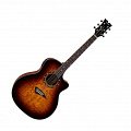 Dean EQA TBZ электроакустическая гитара, цвет санберст