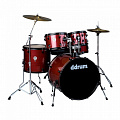 Ddrum D2P RPS барабанная установка из 5 барабанов, цвет красный "Red Pinstripe"