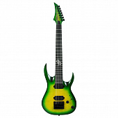 Solar Guitars A1.7LB  7-струнная электрогитара, HH, Evertune, цвет зеленый берст