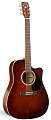 A&L 23677 электроакустическая гитара, цвет античный санберст, с кейсом
