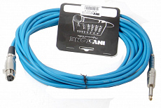 Invotone ACM1006B микрофонный кабель, 6 метров, цвет синий