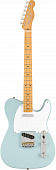 Fender Vintera '50s Telecaster Roadworn MN Sonic Blue  электрогитара, цвет синий, чехол в комплекте