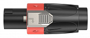 Roxtone RS4F-S-RD разъем кабельный Speakon, цвет черно-красный