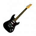 Redhill STM300/MBK  электрогитара, Stratocaster, цвет матовый черный