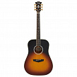 D'Angelico Excel Lexington Vintage Sunset  электроакустическая гитара с чехлом, цвет санберст