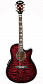 Ibanez AEF37E Transparent Black Cherry Sunburst электроакустическая гитара
