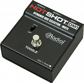 Radial Hot Shot DM1 безшумный ножной выключатель динамического микрофона на сцене