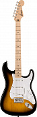 Fender Squier Sonic Strat MN 2-Tone Sunburst электрогитара, цвет санберст