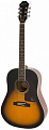 Epiphone AJ-220S Solid Top Acoustic Vintage Sunburst акустическая гитара, цвет санберст