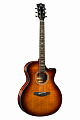 Kepma F1E-GA Cherry Sunburst  электроакустическая гитара, цвет вишневый санберст, в комплекте чехол
