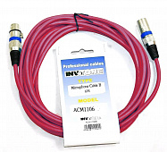 Invotone ACM1106R микрофонный кабель, 6 метров, красный