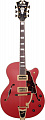 D'Angelico Deluxe 175  полуакустическая гитара, цвет красный матовый