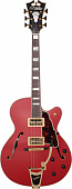 D'Angelico Deluxe 175  полуакустическая гитара, цвет красный матовый